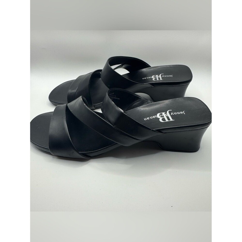 Jenny Buchanan Women's 8M Black Sandals Jaydn Neutral Normcore Office Summer